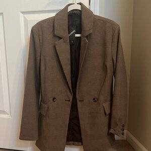 Blank NYC Women's Brown Oversized Blazer